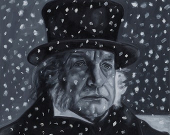 Affiche classique de Scrooge tirée du film « Un chant de Noël » - Décoration de Noël pour la maison