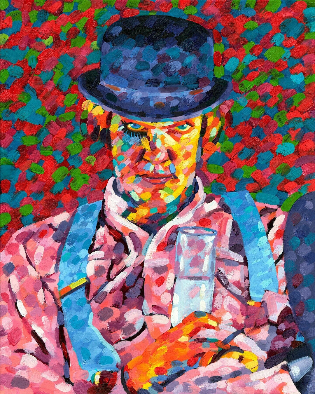 A Clockwork Orange Art Print of Alex Delarge - Horror Film Painting ...