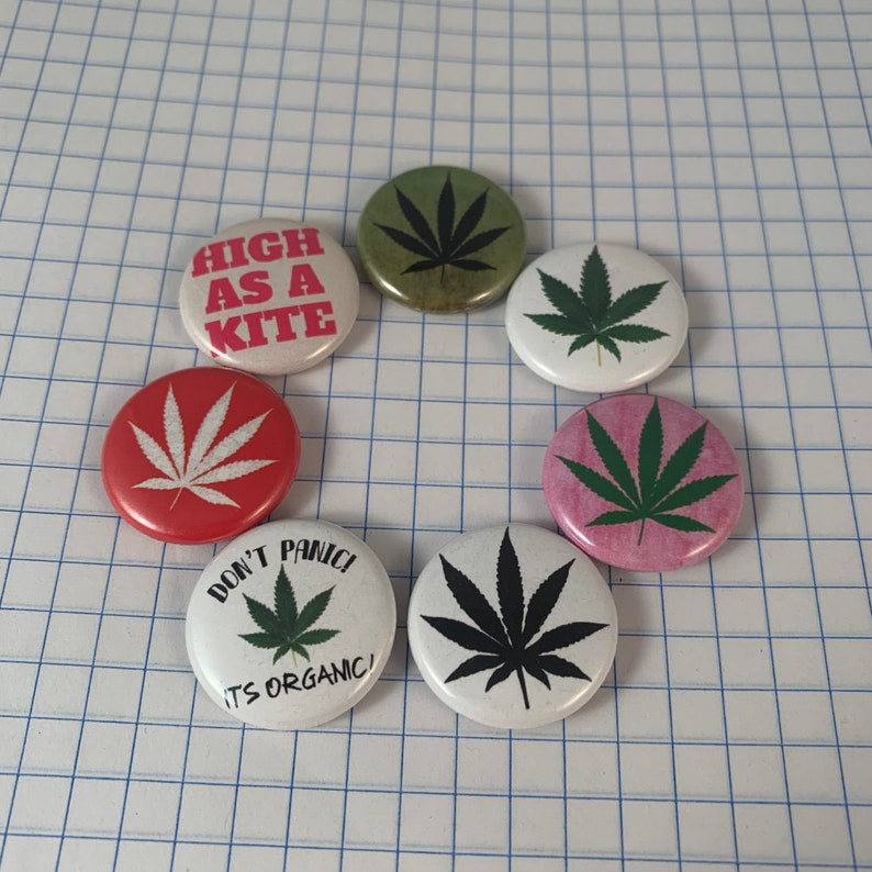 Pins for marijuana enthusiasts pot buttons weed pins Etsy