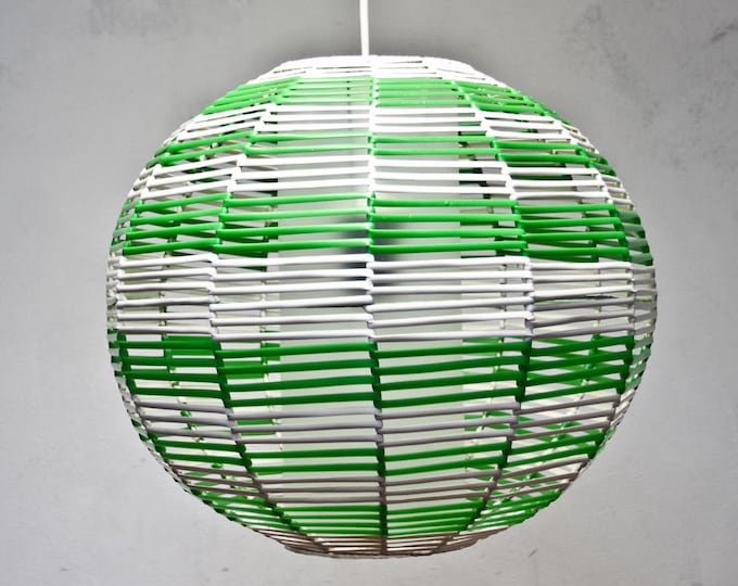 Featured listing image: Design hanging lamp lamp 50s 60s lamp DDR Lamp GDR green white