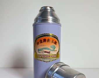 Vintage Thermos CHINA Teapot Camping Hiking Thermobox Aluminum Cork in Original Packaging