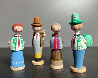 Chapel Orchestra figures from the 70s handmade ore mountains wood GDR 1