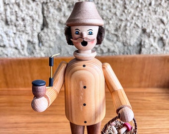 Smoker smoker wooden figure figure Erzgebirge Nikolaus GDR 90s