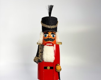 29 cm nutcracker soldier wooden figure Erzgebirge 70/80s