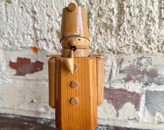 Smoking man soldier Schwejk smoker wooden figure figure Erzgebirge 2