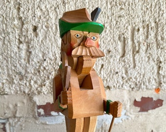 Nutcracker wooden figure carved figure Erzgebirge GDR