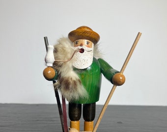 Incense Hunter Collector Smoker Wooden Figure Figure Erzgebirge GDR #003