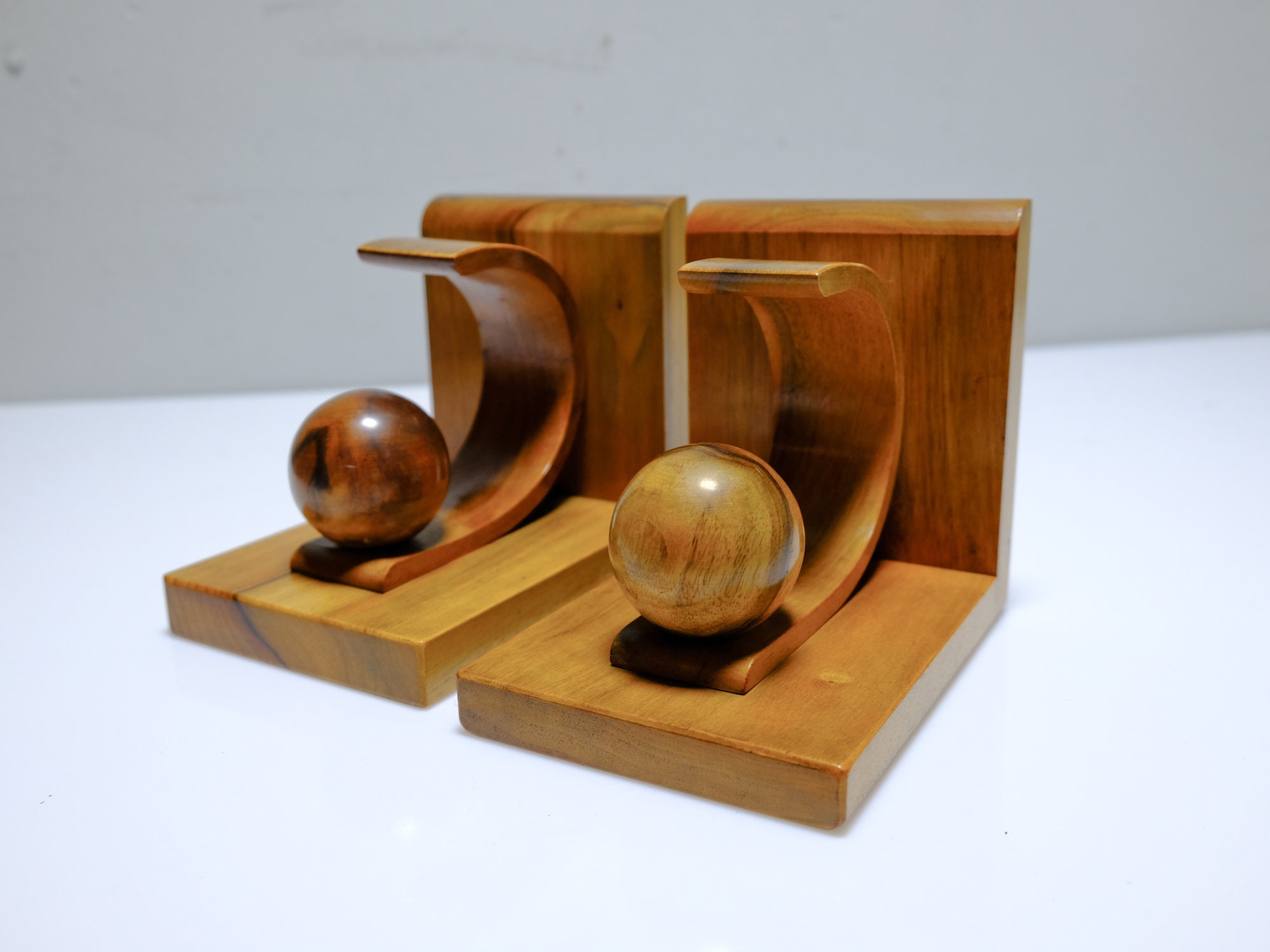 vintage art deco wooden bookends vintage art deco wooden bookends