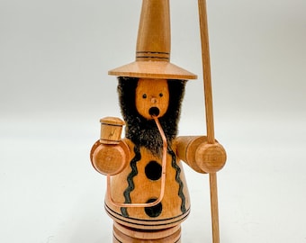 Räucherman Schäfer Smoker Wooden Figure Erzgebirge 01
