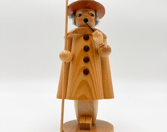 Smoking Man Shepherd Smoker Wooden Figure Erzgebirge Ks