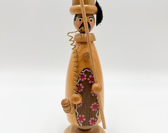 Smoking Man Sultan Smoker Wooden Figure Erzgebirge 01