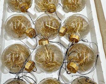 Set of 12 Christmas stars tree decorations tree hangings ice crystals Christmas tree #001
