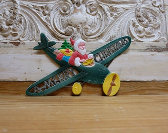 Embossed Cardboard Christmas Airplane Christmas Decoration orE mountains