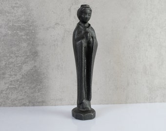 Figure Cast Iron Woman Statue Mother Simple 1