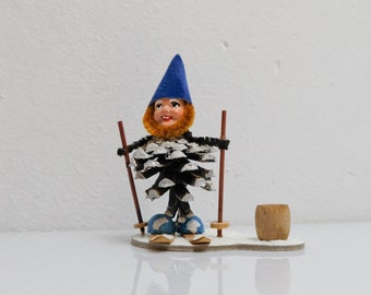 Cone Gnomes Dwarfs Handmade Folk Art Ore Mountains 5