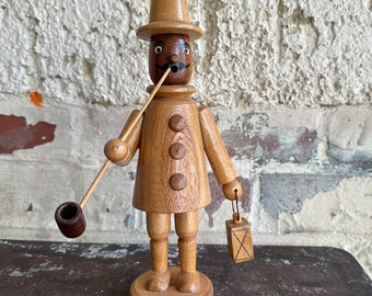 Smoking man night watchman smoker wooden figure figure Erzgebirge 2
