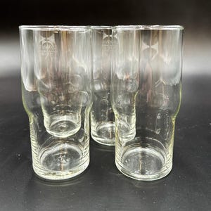 4 x Superfest Glasses Glass GDR Bauhaus 0.25l +