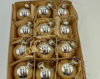 Set of 12 Christmas balls tree decorations Christmas tree ball DDR GDR