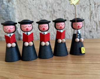 Chapel Orchestra figures from the 70s handmade ore mountains GDR