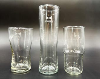 3 x Superfest Glasses Glass GDR Bauhaus