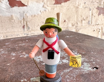 mini hiker wooden figure figure Erzgebirge Seiffen Henning figures