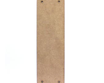 Door Push Plate Blank. Door Finger Plate Blank Craft Shape. 2mm MDF Wood.