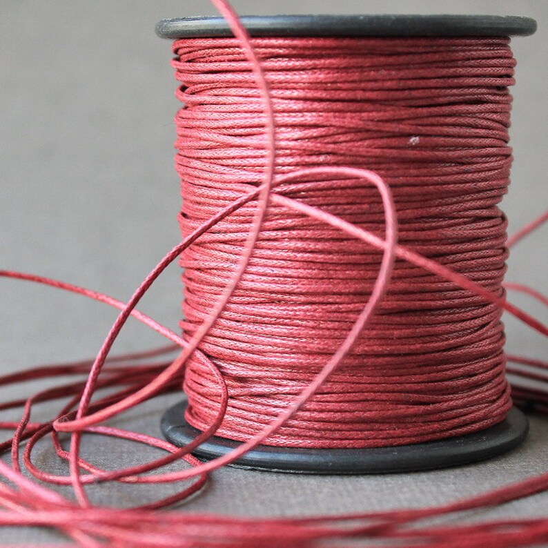 Waxed Cotton Cord 1mm Wax Cord 10 m 3281 feet Cotton Etsy