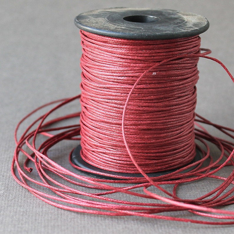 Waxed Cotton Cord 1mm Wax Cord 10 m 3281 feet Cotton Etsy