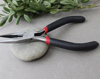 Nose Pliers Jewelry Tools - 1 pc Jewelry Plier - Black Pliers - Jewelry Plier - Basic Pliers Tool - Crafts Tool - Plier - Nose Pliers