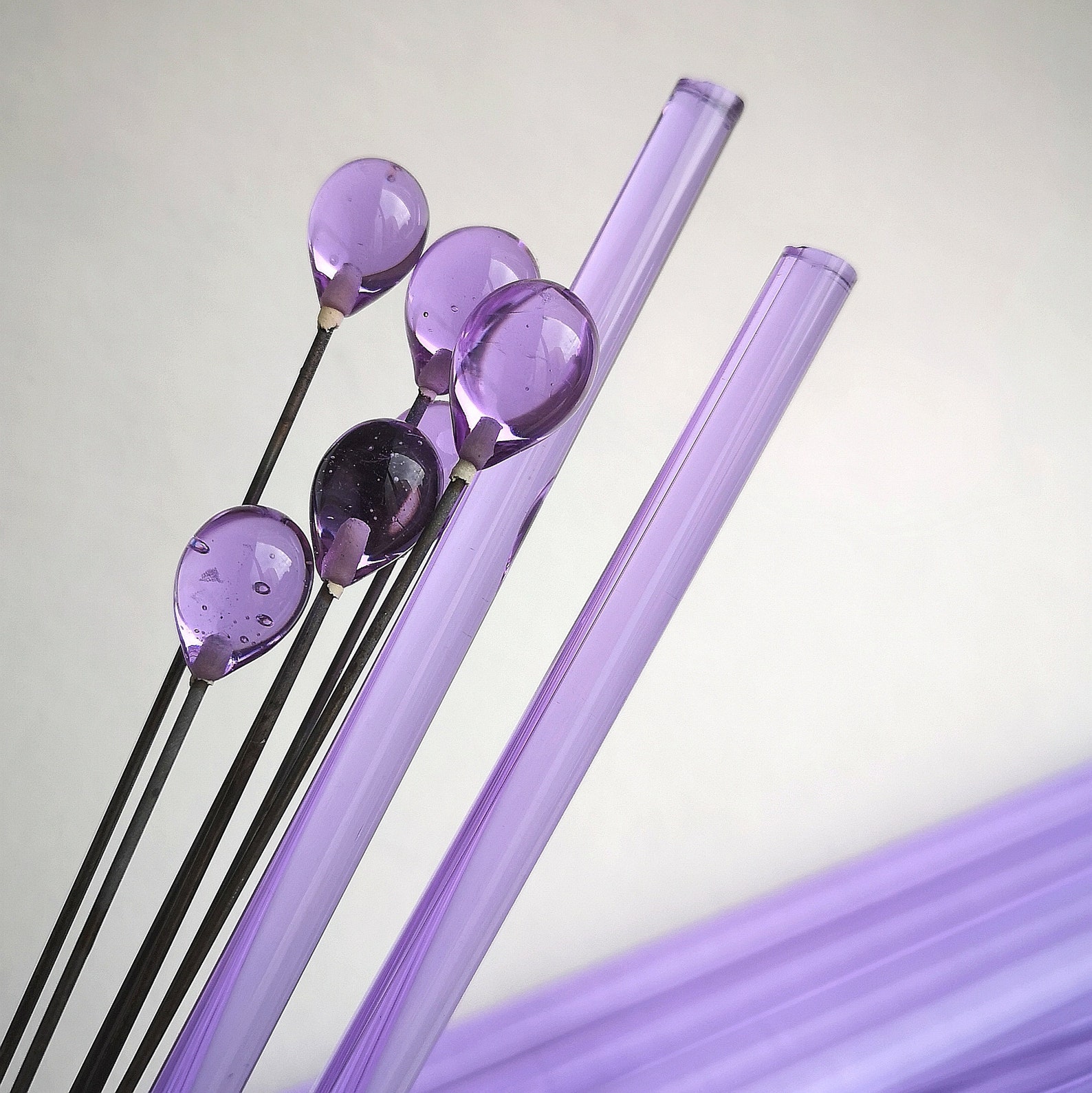 Glass rods Fuchsia transparent Lampwork Glass Rods COE 104. Etsy
