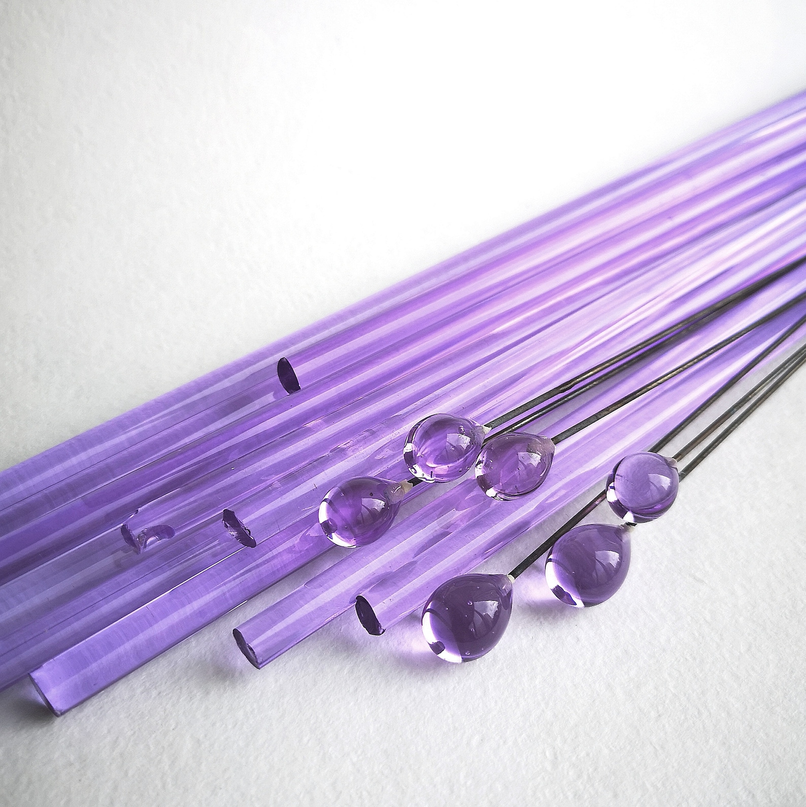 Glass rods Fuchsia transparent Lampwork Glass Rods COE 104. Etsy