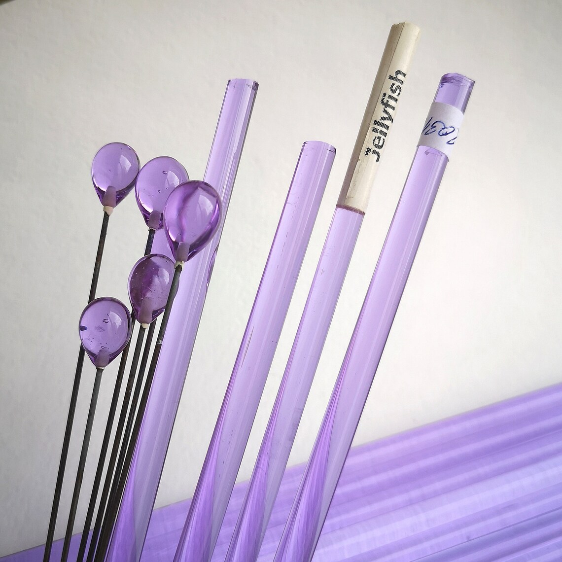 Glass rods Fuchsia transparent Lampwork Glass Rods COE 104. Etsy