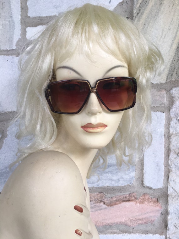 Vintage 80s Sunglasses, Avant Garde Sunglasses, V… - image 1