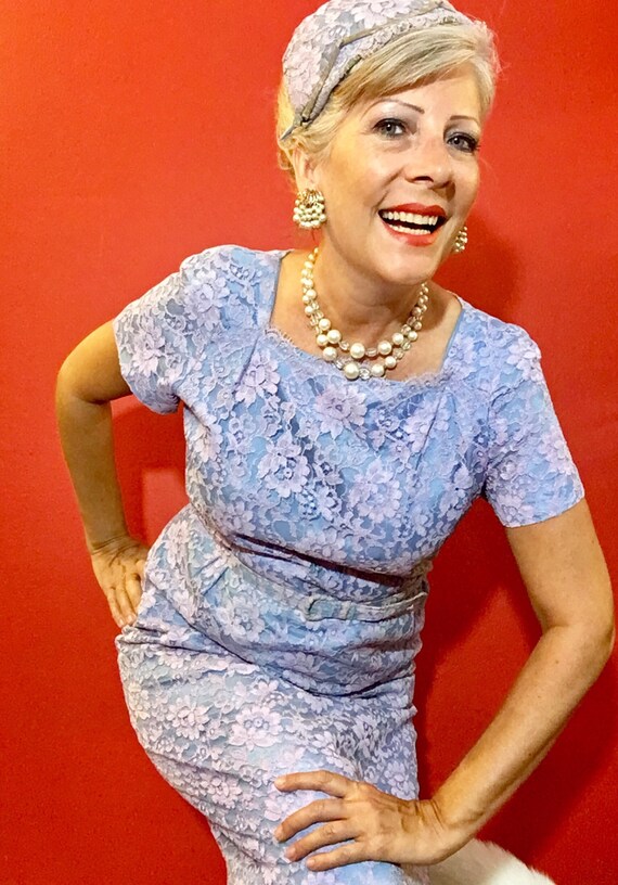 Vintage 1950s Lace Matching Dress, Jacket, and Hat
