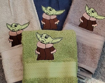 yoda towel