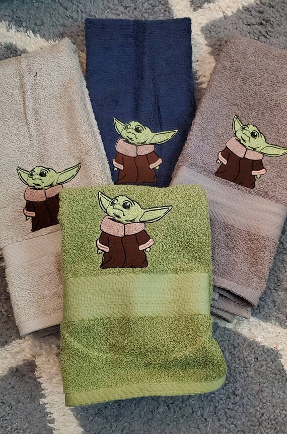 Baby yoda hand towel sales