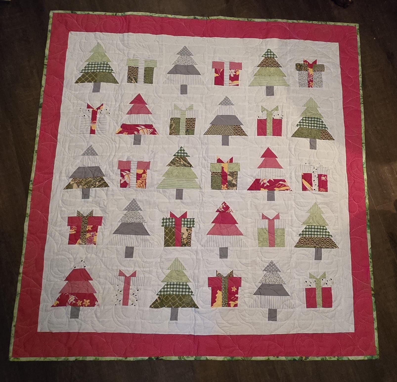 Christmas Wishes Pine Valley Baby Qulit/Table Topper 46x47 inches