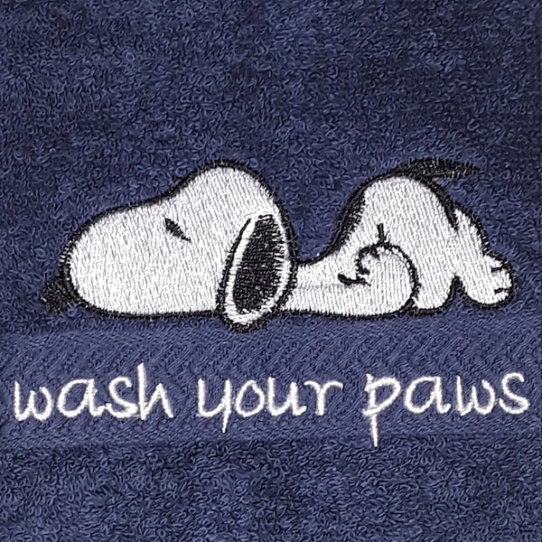 Wash Your Paws - Snoopy Hand Towel - Choice of Colors