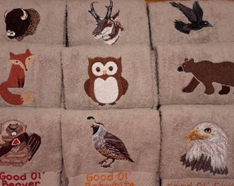 Critter Hand Towels