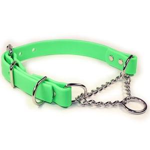 Waterproof Adjustable Martingale Chain Dog Collar