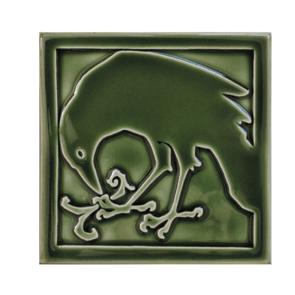 Arts & Crafts tile , Crow