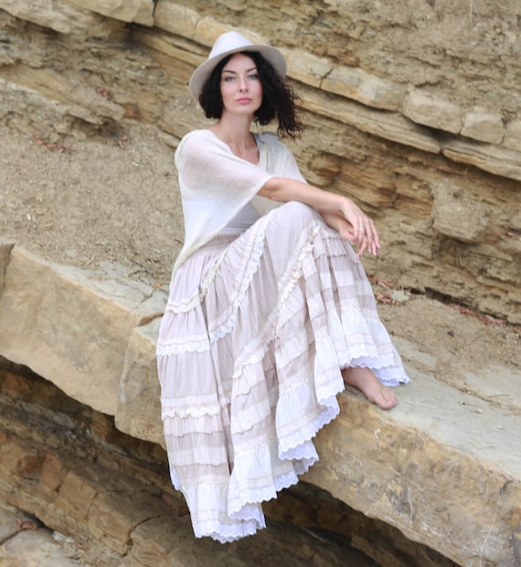 maxi skirt boho style