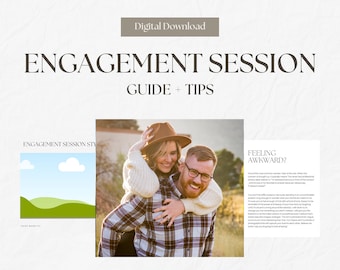 Engagement Guide For Photographers With PreWritten Content,CANVA Client Engagement Session Style Guide,Modern Pre-written Guide,What to Wear