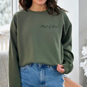 maid of honor sweatshirt, maid of honor crew neck, matron of honor, bridesmaid gift, gift for maid of honormatron of honor