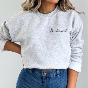 bridesmaid, bride tribe, bridesmaid sweatshirt, bachelorette party, wedding party gift, Bridesmaid Sweatshirt