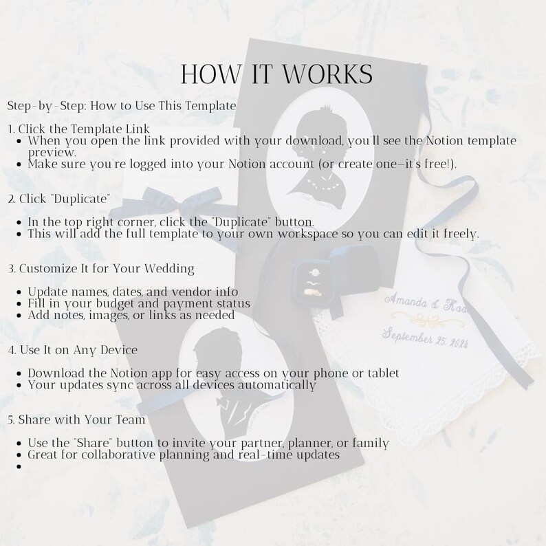 AI Wedding Planner Notion Template | Budget, Timeline, Guest List (Digital Download) image 9
