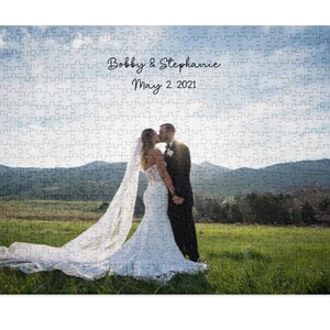 Personalized horizontal puzzle gift, puzzle from photo, puzzle, puzzle gift, puzzle wedding gift