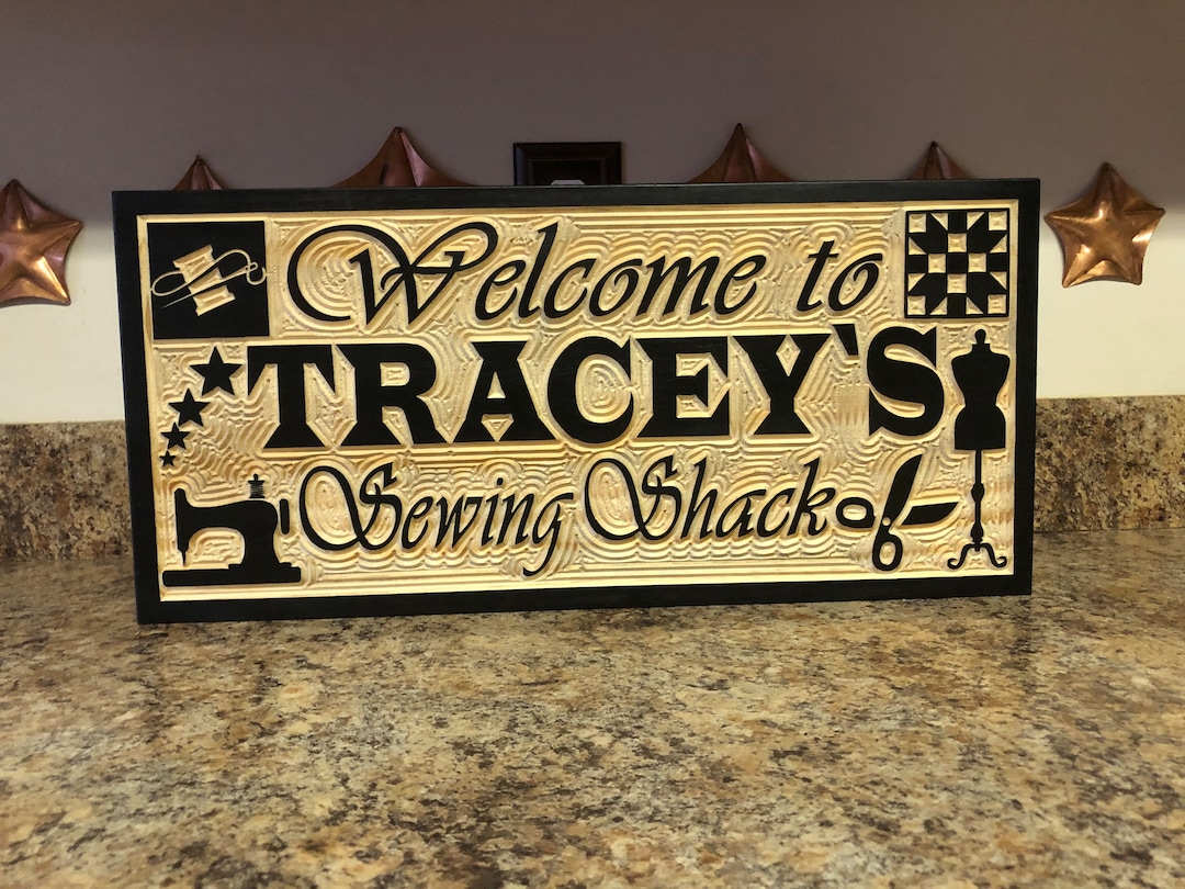 Custom Sewing Room Sign Personalized Sewing and Quilting Signs Wood ...