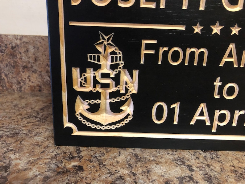 Senior Chief Warrant Officer Navy Commissioning Gift Military Plaque ...