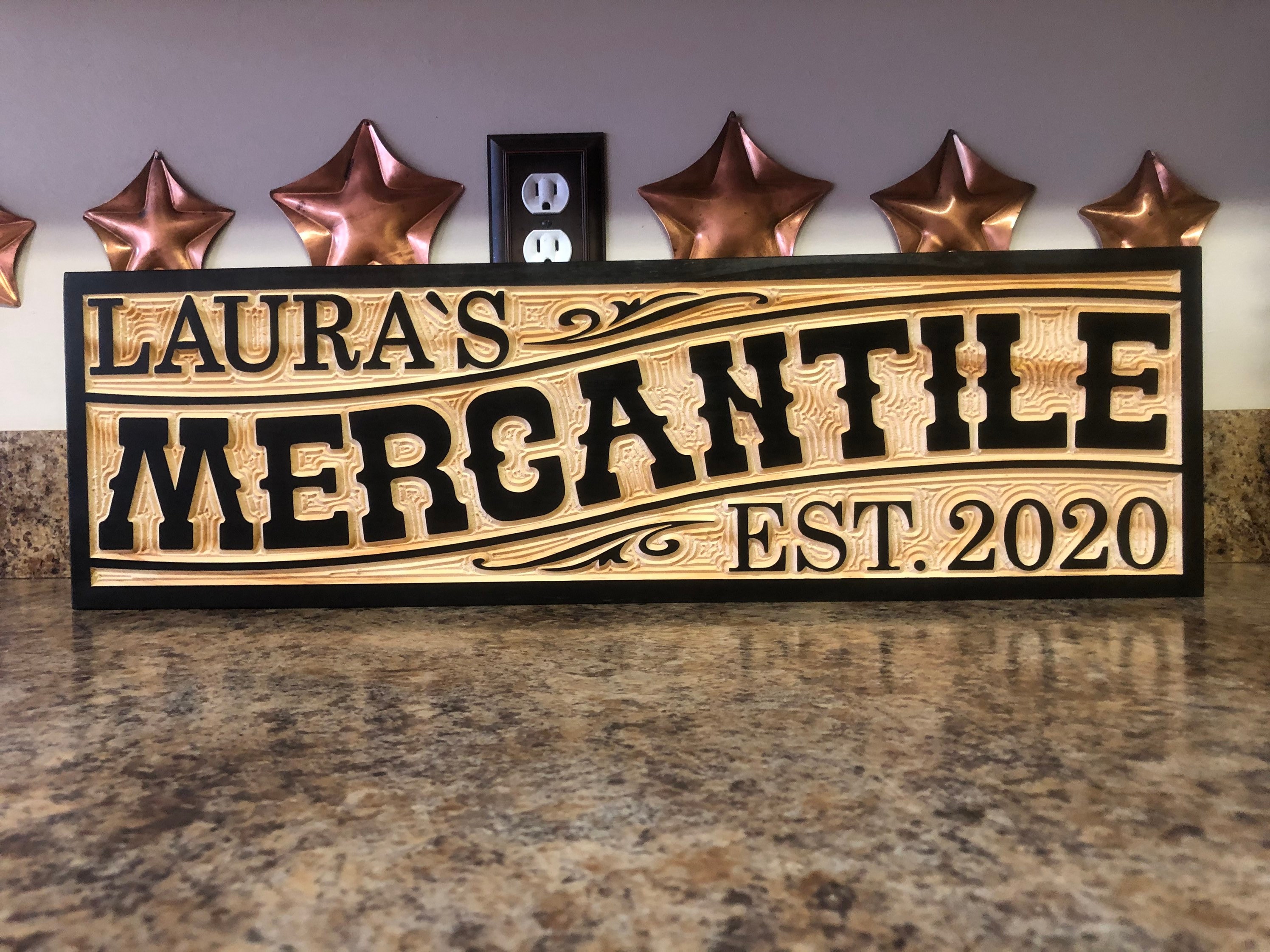 Old West Mercantile Sign She Shed Sign Brew House Rustic Bar